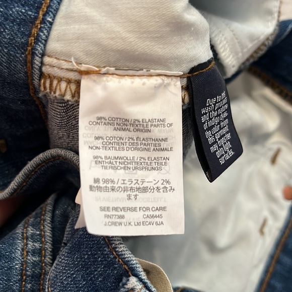 Madewell Skinny Crop Jeans Sz 24 w/Raw Hem - Picture 6 of 7